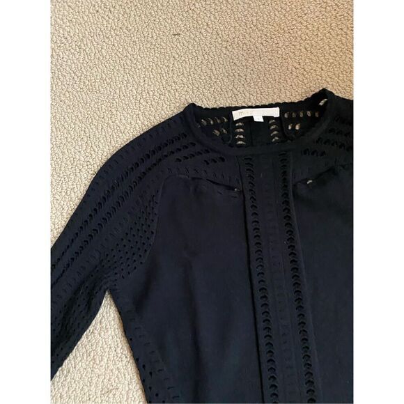 MAJE cutout black dress size 1 - Picture 4 of 8